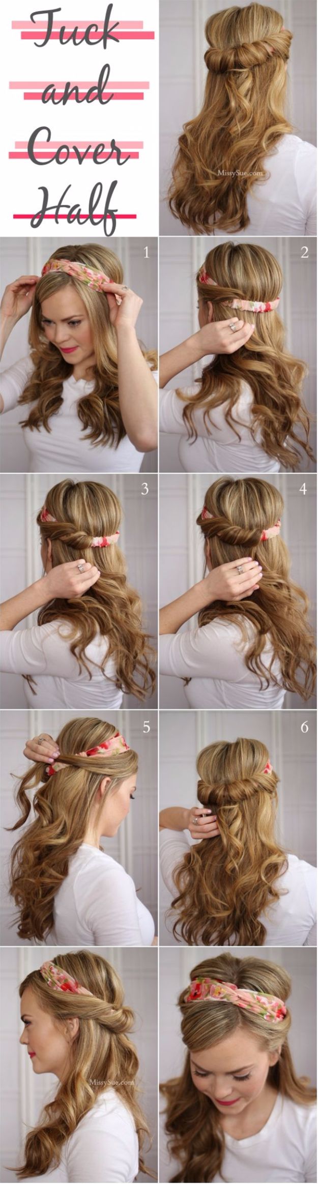 Cool Hair Tutorials for Summer - Tuck and Cover Half Up Hairstyle - Easy Hairstyles and Creative Looks for Hair - Beachy Waves, Hair Styles for Short Hair, Medium Length and Long Hair - Ponytails, Updo Ideas and Quick Last Minute Hairstyle for Teens, Teenagers and WomenCool Hair Tutorials for Summer - Tuck and Cover Half Up Hairstyle - Easy Hairstyles and Creative Looks for Hair - Beachy Waves, Hair Styles for Short Hair, Medium Length and Long Hair - Ponytails, Updo Ideas and Quick Last Minute Hairstyle for Teens, Teenagers and Women