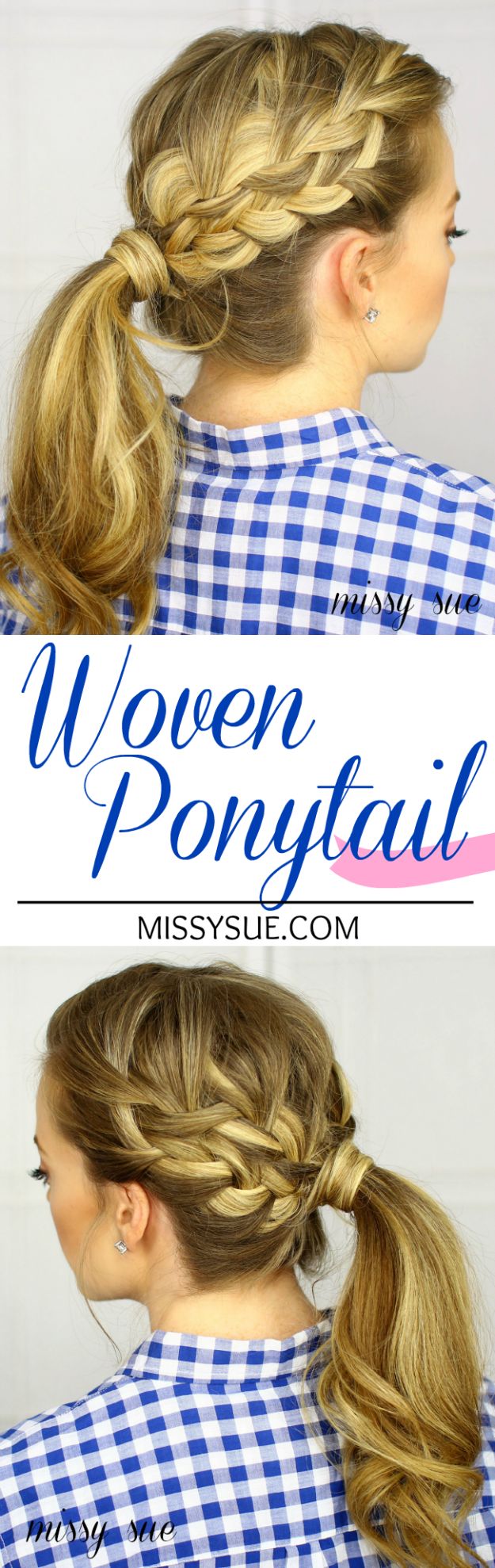 Cool Hair Tutorials for Summer - Woven Ponytail Tutorial - Easy Hairstyles and Creative Looks for Hair - Beachy Waves, Hair Styles for Short Hair, Medium Length and Long Hair - Ponytails, Updo Ideas and Quick Last Minute Hairstyle for Teens, Teenagers and Women 