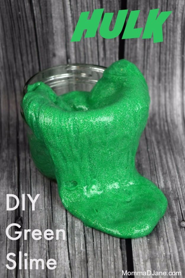 Best DIY Slime Recipes - DIY Hulk Green Slime - Cool and Easy Slime Recipe and Tutorials - Ideas Without Glue, Without Borax, For Kids, With Liquid Starch, Cornstarch and Laundry Detergent - How to Make Slime at Home - Fun Crafts and DIY Projects for Teens, Kids, Teenagers and Teens - Galaxy and Glitter Slime, Edible Slime, Rainbow Colored Slime, Shaving Cream recipes and more fun crafts and slimes #slimerecipes #slime #diyslime #teencrafts