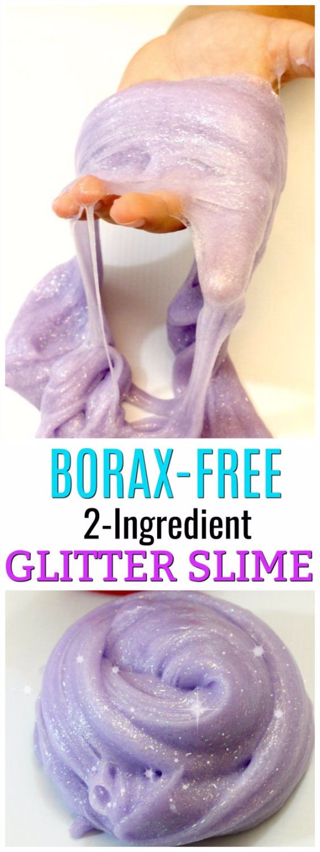 Best DIY Slime Recipes - Easy Glitter Slime With No Borax - Cool and Easy Slime Recipe and Tutorials - Ideas Without Glue, Without Borax, For Kids, With Liquid Starch, Cornstarch and Laundry Detergent - How to Make Slime at Home - Fun Crafts and DIY Projects for Teens, Kids, Teenagers and Teens - Galaxy and Glitter Slime, Edible Slime, Rainbow Colored Slime, Shaving Cream recipes and more fun crafts and slimes #slimerecipes #slime #diyslime #teencrafts