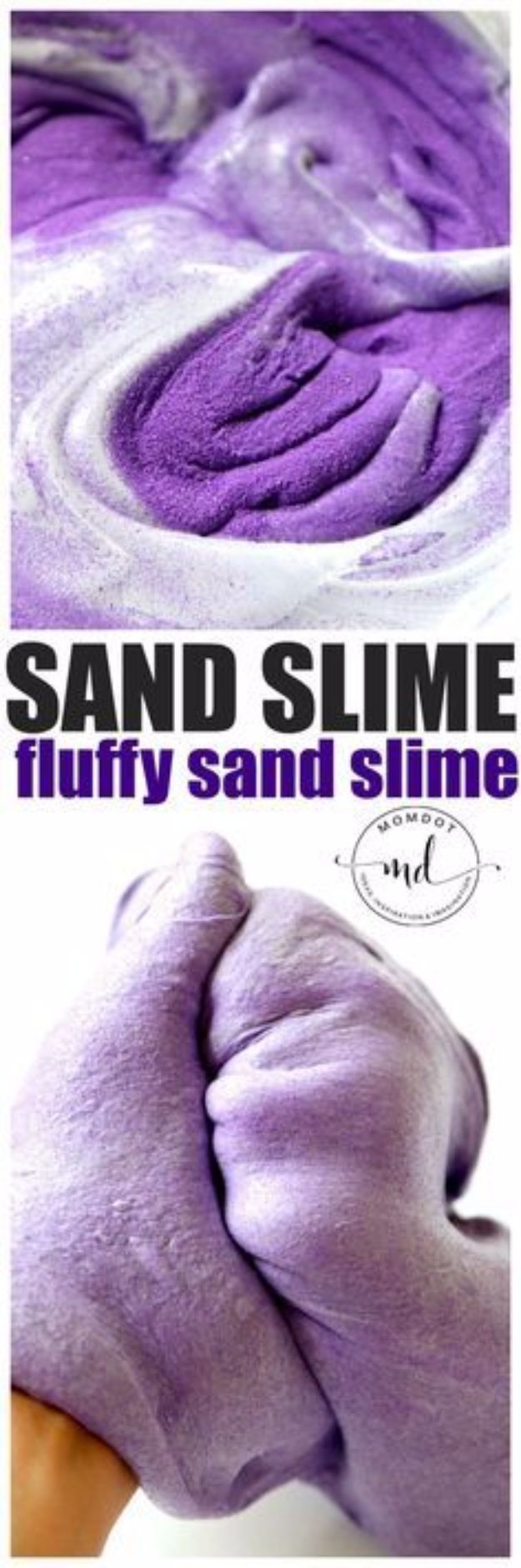 Best DIY Slime Recipes -Fluffy Sand Slime - Cool and Easy Slime Recipe and Tutorials - Ideas Without Glue, Without Borax, For Kids, With Liquid Starch, Cornstarch and Laundry Detergent - How to Make Slime at Home - Fun Crafts and DIY Projects for Teens, Kids, Teenagers and Teens - Galaxy and Glitter Slime, Edible Slime, Rainbow Colored Slime, Shaving Cream recipes and more fun crafts and slimes #slimerecipes #slime #diyslime #teencrafts