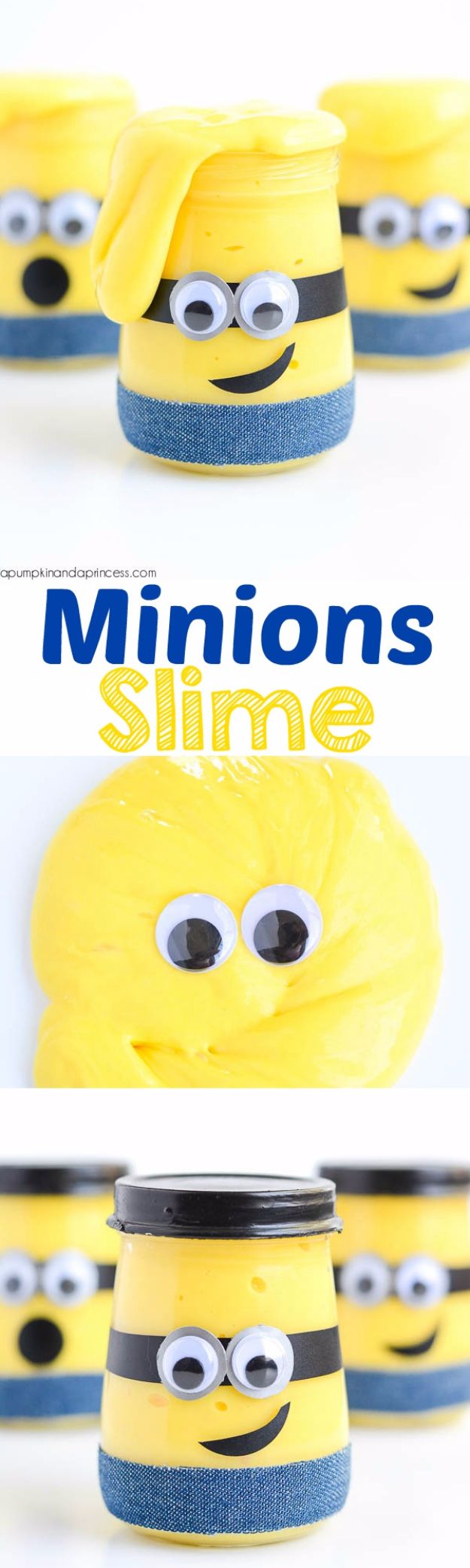 Best DIY Slime Recipes - Minions Slime - Cool and Easy Slime Recipe and Tutorials - Ideas Without Glue, Without Borax, For Kids, With Liquid Starch, Cornstarch and Laundry Detergent - How to Make Slime at Home - Fun Crafts and DIY Projects for Teens, Kids, Teenagers and Teens - Galaxy and Glitter Slime, Edible Slime, Rainbow Colored Slime, Shaving Cream recipes and more fun crafts and slimes #slimerecipes #slime #diyslime #teencrafts