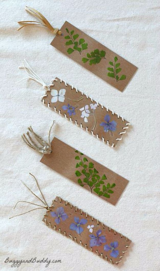Cheap Crafts for Teens - Pressed Flower Bookmark - Inexpensive DIY Projects for Teenagers and Tweens - Cute Room Decor, School Supplies, Accessories and Clothing You Can Make On A Budget - Fun Dollar Store Crafts - Cool DIY Gift Ideas for Christmas, Birthdays, BFF gifts and more - Step by Step Tutorials and Instructions #cheapcrafts #dollarstorecrafts #teencrafts #dollartreecrafts