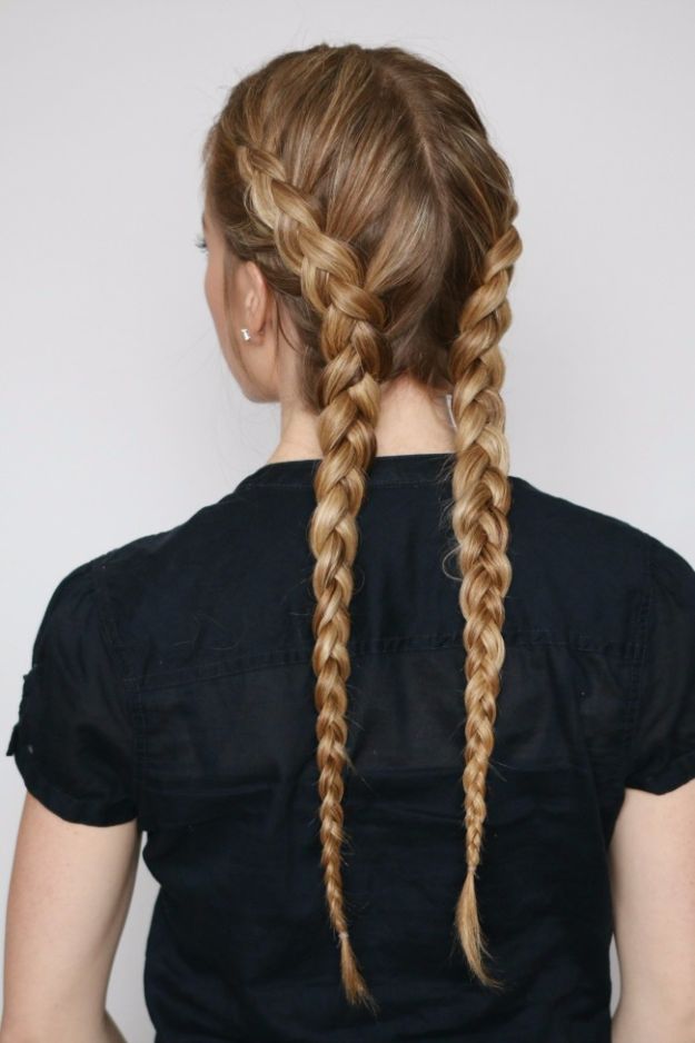 Easy Braids With Tutorials - Dutch Boxer Braids - Cute Braiding Tutorials for Teens, Girls and Women - Easy Step by Step Braid Ideas - Quick Hairstyles for School - Creative Braids for Teenagers - Tutorial and Instructions for Hair Braiding