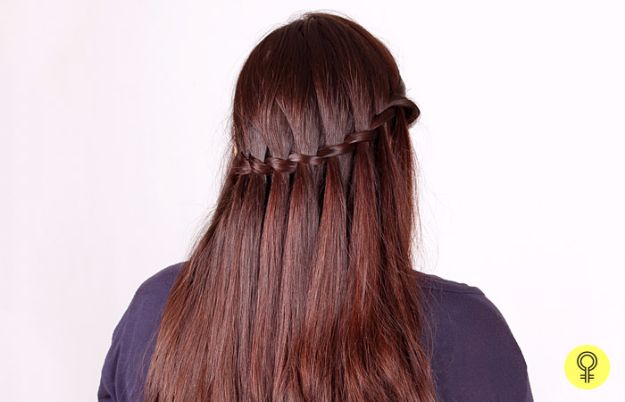 Easy Braids With Tutorials - Waterfall Braid - Cute Braiding Tutorials for Teens, Girls and Women - Easy Step by Step Braid Ideas - Quick Hairstyles for School - Creative Braids for Teenagers - Tutorial and Instructions for Hair Braiding