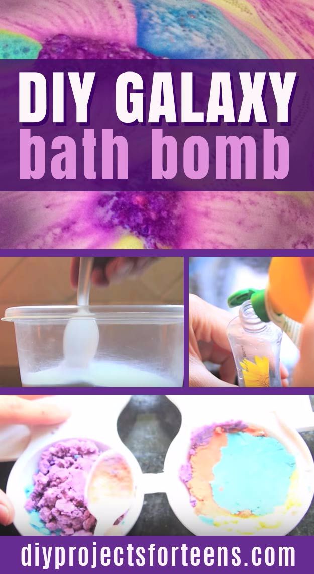Cool DIY Bath Bombs to Make At Home - DIY Galaxy Bath Bombs - Recipes and Tutorial for How To Make A Bath Bomb - Best Bathbomb Ideas - Fun DIY Projects for Women, Teens, and Girls | DIY Bath Bombs Recipe and Tutorials | Make Cheap Gifts Like Lush Bath Bombs #bathbombs #teencrafts #diyideas