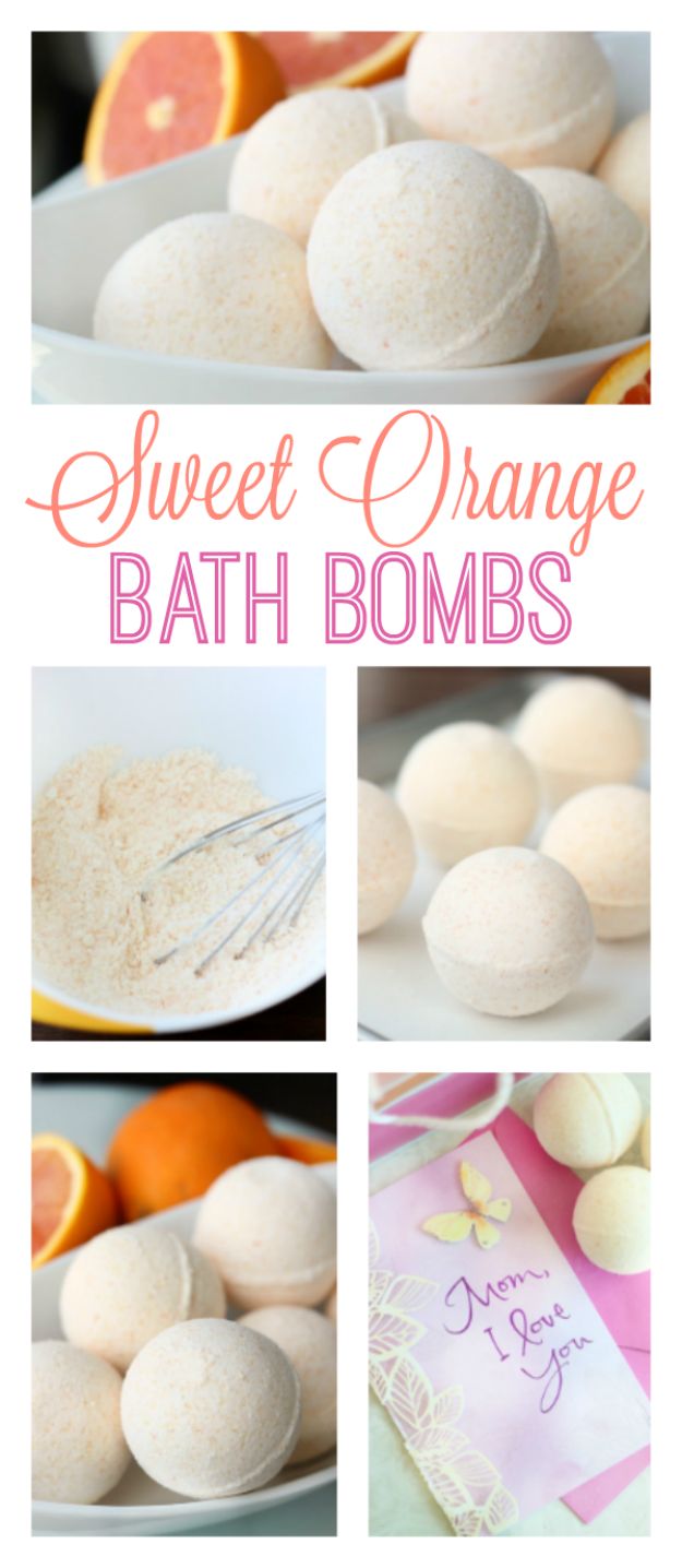 Cool DIY Bath Bombs to Make At Home - DIY Sweet Orange Bath Bombs - Recipes and Tutorial for How To Make A Bath Bomb - Best Bathbomb Ideas - Fun DIY Projects for Women, Teens, and Girls | DIY Bath Bombs Recipe and Tutorials | Make Cheap Gifts Like Lush Bath Bombs #bathbombs #teencrafts #diyideas