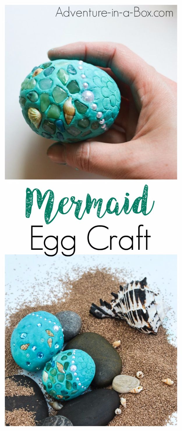 DIY Mermaid Crafts - Fantasy Mermaid Eggs - How To Make Room Decorations, Art Projects, Jewelry, and Makeup For Kids, Teens and Teenagers - Mermaid Costume Tutorials - Fun Clothes, Pillow Projects, Mermaid Tail Tutorial