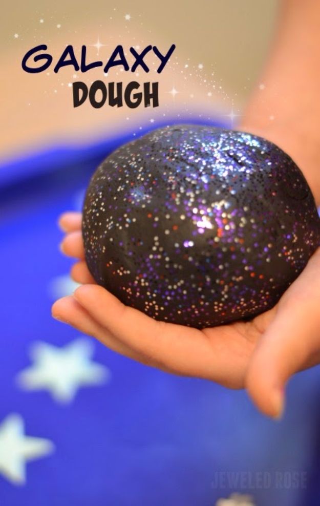 Galaxy DIY Crafts - Galaxy Dough - Easy Room Decor, Cool Clothes, Fun Fabric Ideas and Painting Projects - Food, Cookies and Cupcake Recipes - Nebula Galaxy In A Jar - Art for Your Bedroom - Shirt, Backpack, Soap, Decorations for Teens, Kids and Adults
