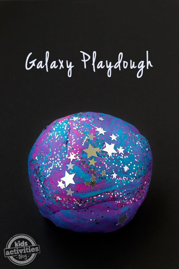 Galaxy DIY Crafts - Galaxy Playdough - Easy Room Decor, Cool Clothes, Fun Fabric Ideas and Painting Projects - Food, Cookies and Cupcake Recipes - Nebula Galaxy In A Jar - Art for Your Bedroom - Shirt, Backpack, Soap, Decorations for Teens, Kids and Adults