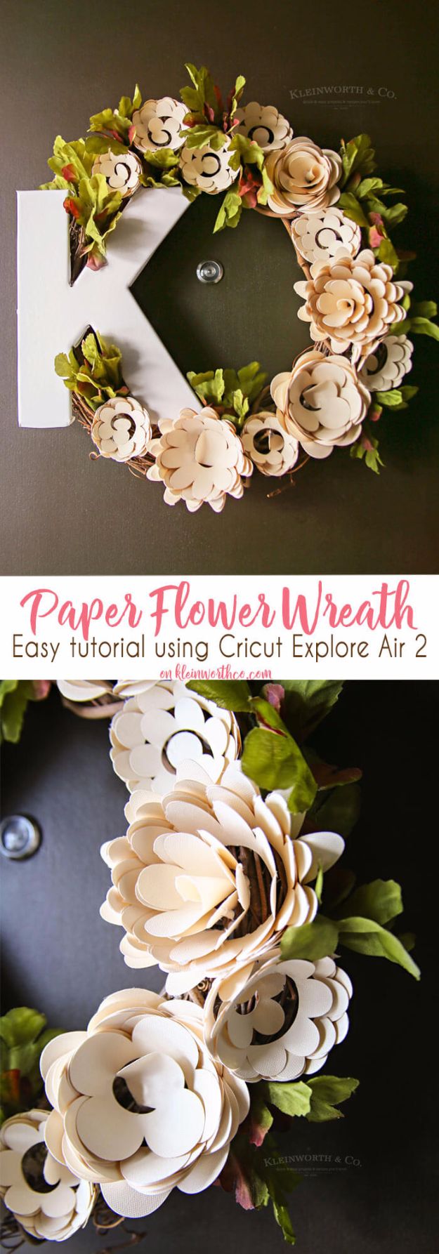 DIY Paper Flowers For Your Room - Paper Flower Wreath Cricut - How To Make A Paper Flower - Large Wedding Backdrop for Wall Decor - Easy Tissue Paper Flower Tutorial for Kids - Giant Projects for Photo Backdrops - Daisy, Roses, Bouquets, Centerpieces - Cricut Template and Step by Step Tutorial #papercrafts #paperflowers #teencrafts