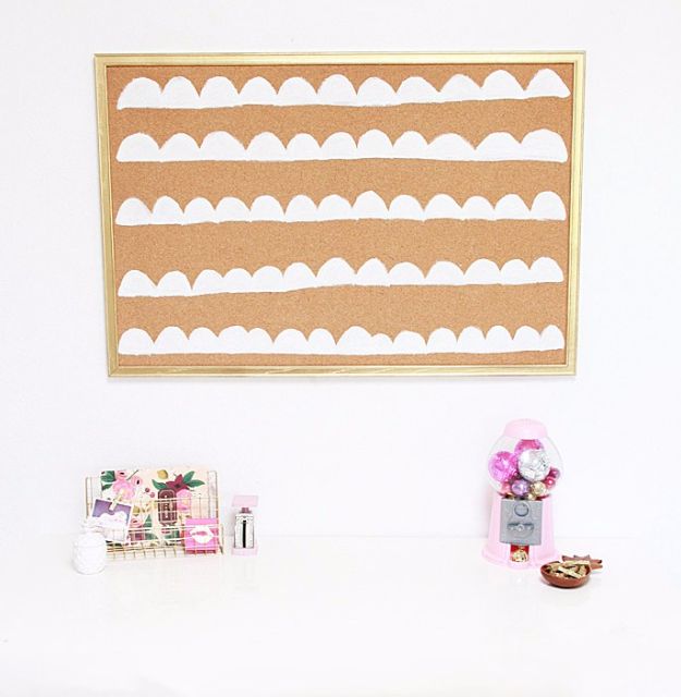 Cheap DIY Gifts and Inexpensive Homemade Christmas Gift Ideas for People on A Budget - DIY Scalloped Cork Board - To Make These Cool Presents Instead of Buying for the Holidays - Easy and Low Cost Gifts fTo Make For Friends and Neighbors - Quick Dollar Store Crafts and Projects for Xmas Gift Giving Parties - Step by Step Tutorials and Instructions #diygifts #teencrafts #diyideas #crafts #christmasgifts #cheapgifts