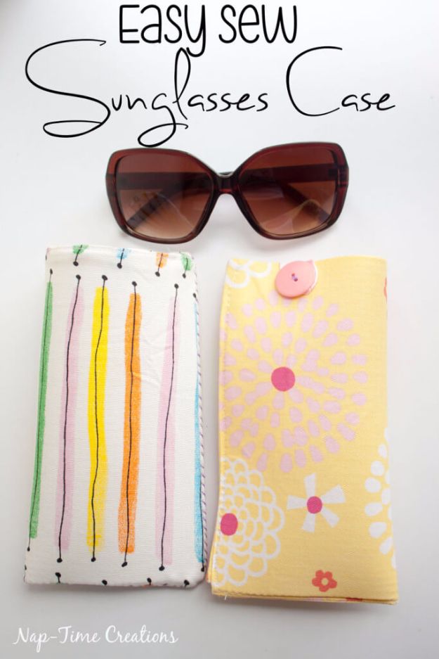 Cheap DIY Gifts and Inexpensive Homemade Christmas Gift Ideas for People on A Budget - Easy Sew Sun Glasses Case - To Make These Cool Presents Instead of Buying for the Holidays - Easy and Low Cost Gifts fTo Make For Friends and Neighbors - Quick Dollar Store Crafts and Projects for Xmas Gift Giving Parties - Step by Step Tutorials and Instructions #diygifts #teencrafts #diyideas #crafts #christmasgifts #cheapgifts