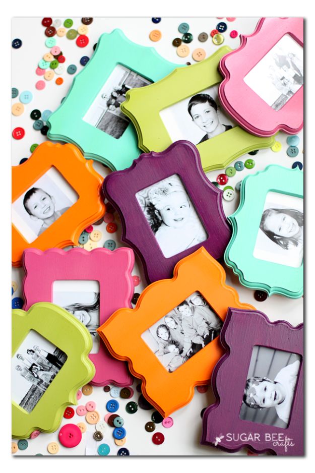 Cheap DIY Gifts and Inexpensive Homemade Christmas Gift Ideas for People on A Budget - Mini Frame Fridge Magnets - To Make These Cool Presents Instead of Buying for the Holidays - Easy and Low Cost Gifts fTo Make For Friends and Neighbors - Quick Dollar Store Crafts and Projects for Xmas Gift Giving Parties - Step by Step Tutorials and Instructions #diygifts #teencrafts #diyideas #crafts #christmasgifts #cheapgifts