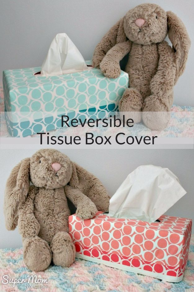 Cheap DIY Gifts and Inexpensive Homemade Christmas Gift Ideas for People on A Budget - Reversible Tissue Box Covers - To Make These Cool Presents Instead of Buying for the Holidays - Easy and Low Cost Gifts fTo Make For Friends and Neighbors - Quick Dollar Store Crafts and Projects for Xmas Gift Giving Parties - Step by Step Tutorials and Instructions #diygifts #teencrafts #diyideas #crafts #christmasgifts #cheapgifts