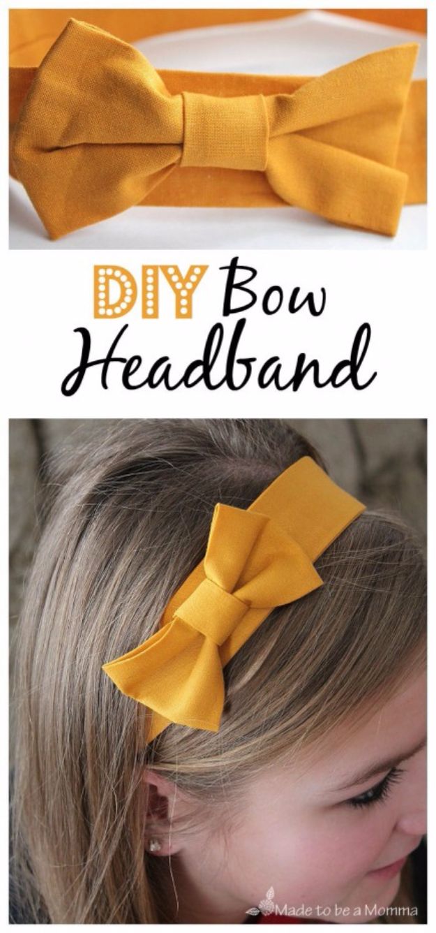 DIY Teen Fashion for Spring - DIY Bow Headband - Easy Homemade Clothing Tutorials and Things To Make To Wear - Cute Patterns and Projects for Teens to Make, T-Shirts, Skirts, Dresses, Shorts and Ideas for Jeans - Tops, Tanks and Tees With Free Tutorial Ideas and Instructions 