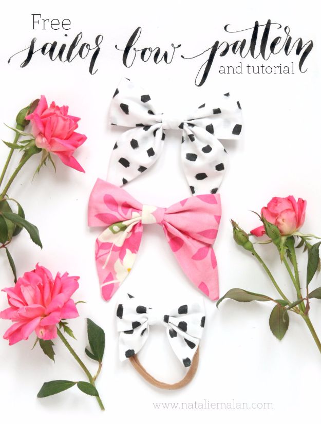 DIY Teen Fashion for Spring - DIY Sailor Bow - Easy Homemade Clothing Tutorials and Things To Make To Wear - Cute Patterns and Projects for Teens to Make, T-Shirts, Skirts, Dresses, Shorts and Ideas for Jeans - Tops, Tanks and Tees With Free Tutorial Ideas and Instructions 