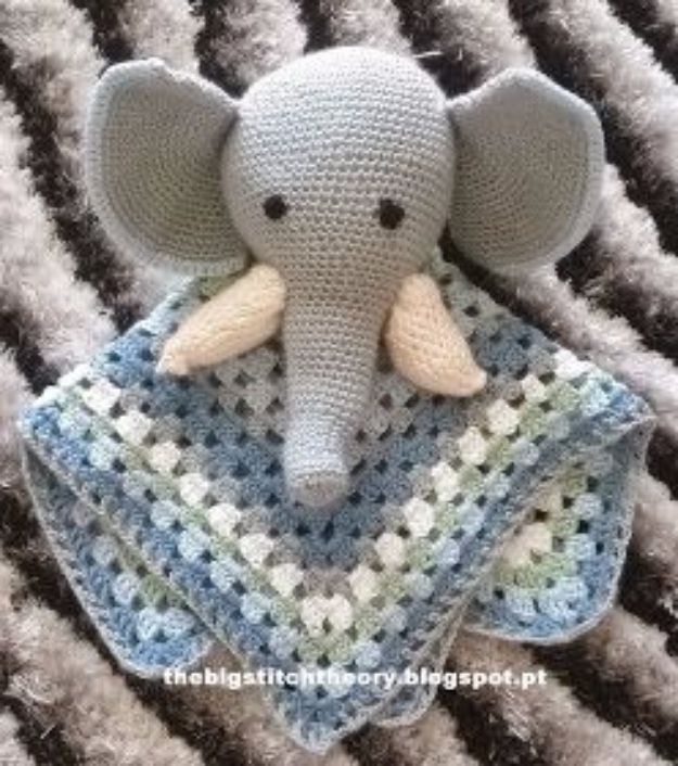 DIY Ideas With Elephants - Baby Snuggle Crochet - Easy Wall Art Ideas, Crafts, Jewelry, Arts and Craft Projects for Kids, Teens and Adults- Simple Canvases, Throw Pillows, Cute Paintings for Nurseries, Dollar Store Crafts and Fun Dorm Room and Bedroom Decor - Tutorials for Crafty Ideas Decorated With an Elephant