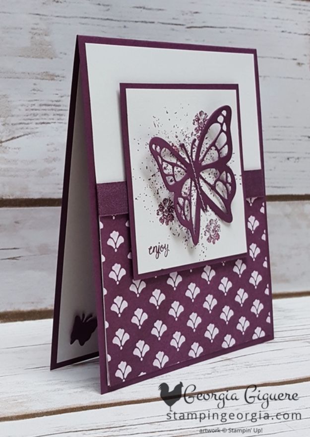 DIY Ideas With Butterflies - Butterfly Card - Cute and Easy DIY Projects for Butterfly Lovers - Wall and Home Decor Projects, Things To Make and Sell on Etsy - Quick Gifts to Make for Friends and Family - Homemade No Sew Projects- Fun Jewelry, Cool Clothes and Accessories #diyideas #butterflies #teencrafts