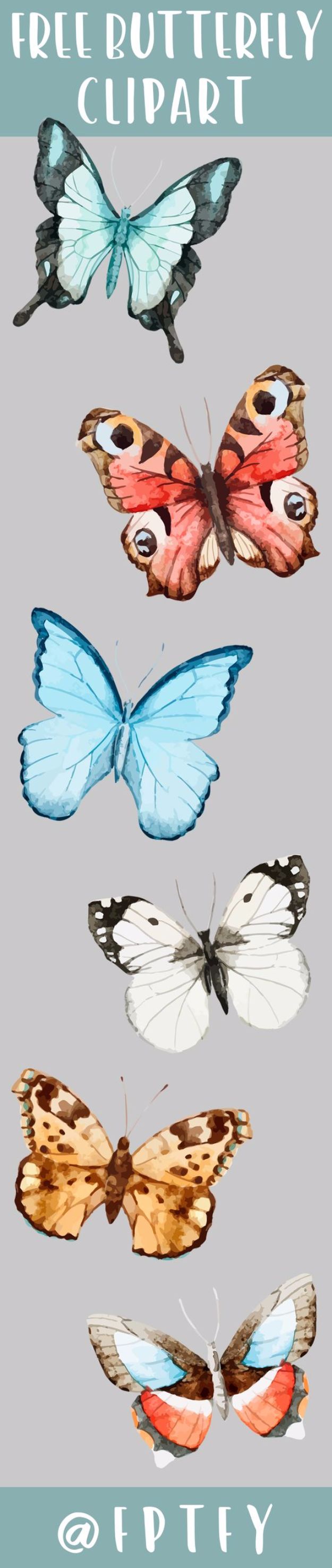 DIY Ideas With Butterflies - Butterfly Clip Art - Cute and Easy DIY Projects for Butterfly Lovers - Wall and Home Decor Projects, Things To Make and Sell on Etsy - Quick Gifts to Make for Friends and Family - Homemade No Sew Projects- Fun Jewelry, Cool Clothes and Accessories #diyideas #butterflies #teencrafts