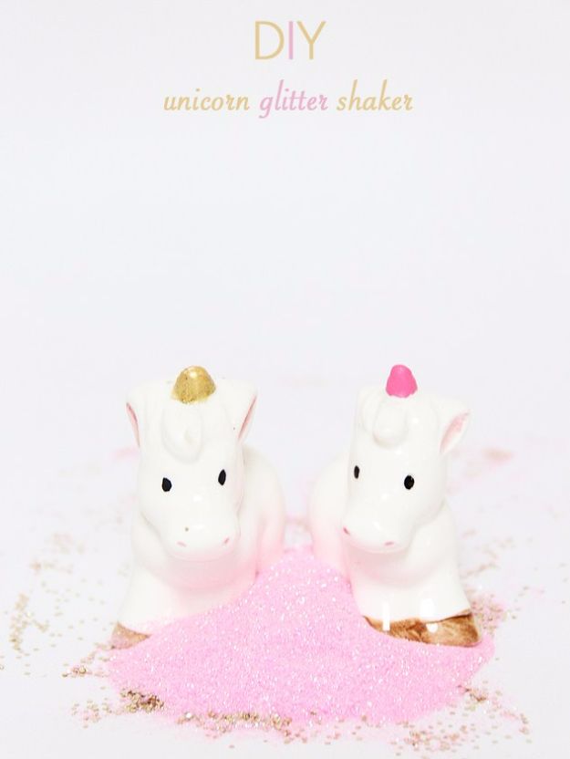 DIY Ideas With Unicorns - DIY Unicorn Glitter Shakers - Cute and Easy DIY Projects for Unicorn Lovers - Wall and Home Decor Projects, Things To Make and Sell on Etsy - Quick Gifts to Make for Friends and Family - Homemade No Sew Projects and Pillows - Fun Jewelry, Desk Decor Cool Clothes and Accessories