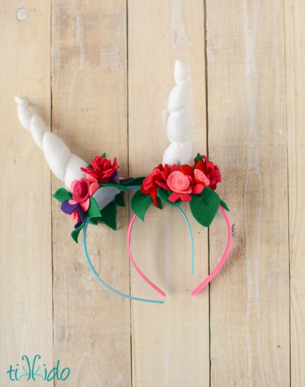 DIY Ideas With Unicorns - Easy Felt Unicorn Horn Headband - Cute and Easy DIY Projects for Unicorn Lovers - Wall and Home Decor Projects, Things To Make and Sell on Etsy - Quick Gifts to Make for Friends and Family - Homemade No Sew Projects and Pillows - Fun Jewelry, Desk Decor Cool Clothes and Accessories