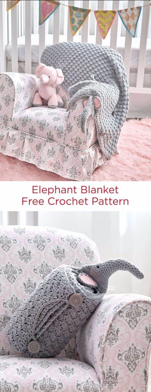 DIY Ideas With Elephants - Elephant Blanket - Easy Wall Art Ideas, Crafts, Jewelry, Arts and Craft Projects for Kids, Teens and Adults- Simple Canvases, Throw Pillows, Cute Paintings for Nurseries, Dollar Store Crafts and Fun Dorm Room and Bedroom Decor - Tutorials for Crafty Ideas Decorated With an Elephant