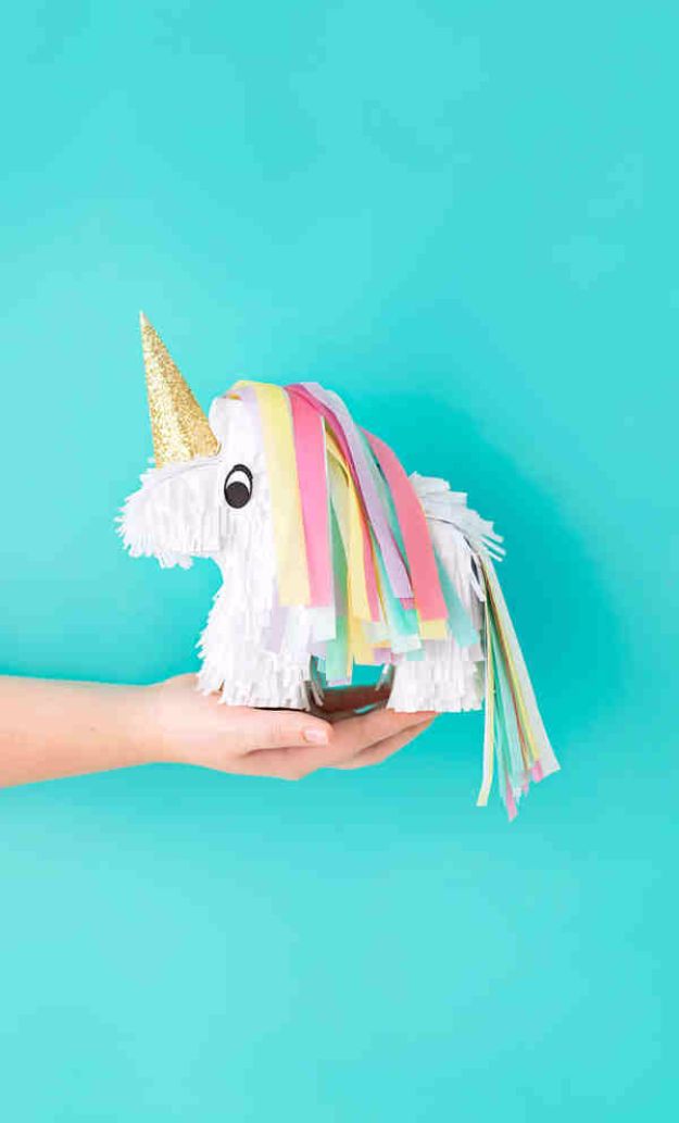 DIY Ideas With Unicorns - Miniature Unicorn Piñatas - Cute and Easy DIY Projects for Unicorn Lovers - Wall and Home Decor Projects, Things To Make and Sell on Etsy - Quick Gifts to Make for Friends and Family - Homemade No Sew Projects and Pillows - Fun Jewelry, Desk Decor Cool Clothes and Accessories