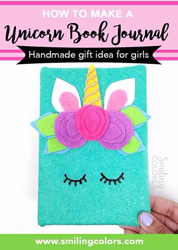 DIY Ideas With Unicorns - Unicorn Book Journal - Cute and Easy DIY Projects for Unicorn Lovers - Wall and Home Decor Projects, Things To Make and Sell on Etsy - Quick Gifts to Make for Friends and Family - Homemade No Sew Projects and Pillows - Fun Jewelry, Desk Decor Cool Clothes and Accessories 
