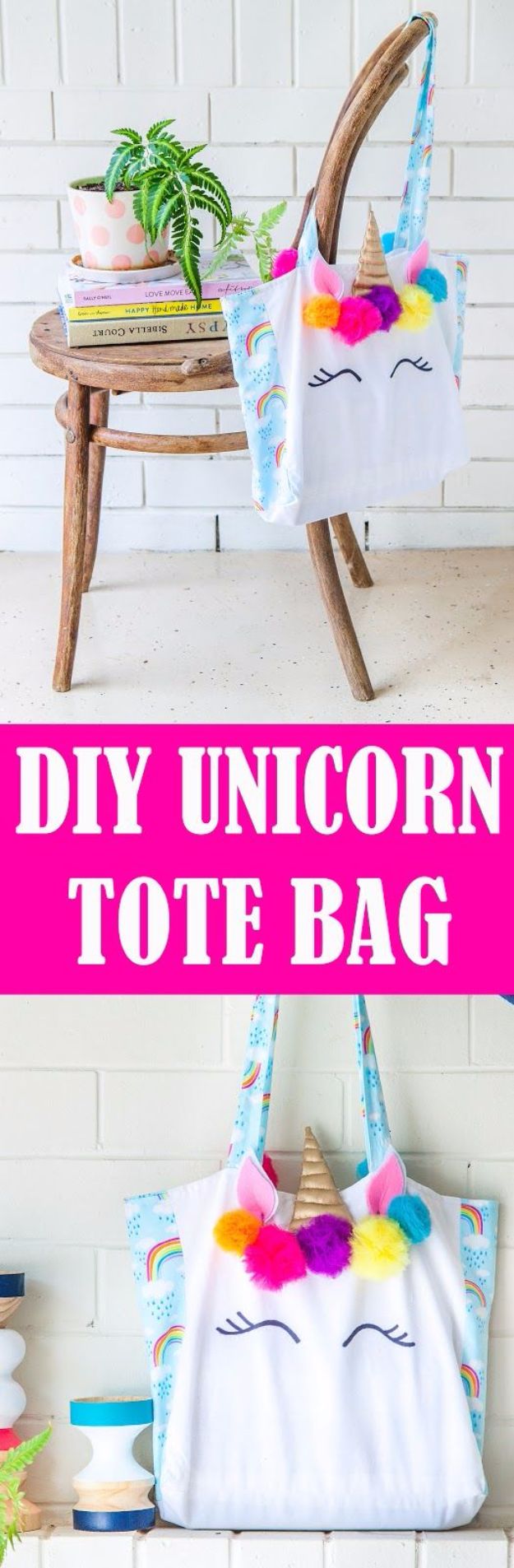 DIY Ideas With Unicorns - Unicorn Tote Bag - Cute and Easy DIY Projects for Unicorn Lovers - Wall and Home Decor Projects, Things To Make and Sell on Etsy - Quick Gifts to Make for Friends and Family - Homemade No Sew Projects and Pillows - Fun Jewelry, Desk Decor Cool Clothes and Accessories