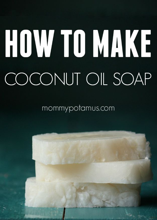 Creative Soap Recipes To Make At Home - Coconut Oil Soap Recipe - DIY Soaps and Ideas - Best Soap Tutorials for Soap Making Without Lye - Easy Cold Process Melt and Pour Tips for Beginners - Crockpot, Essential Oils, Homemade Natural Soaps and Products - Creative Crafts and DIY for Teens, Kids and Adults #soapmaking #diygifts #soap #soaprecipes
