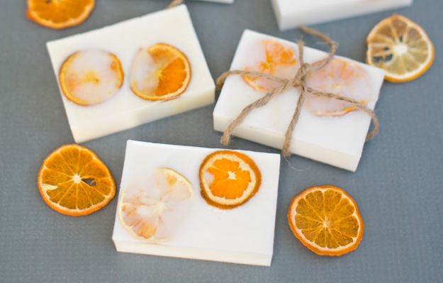 Cool Soaps To Make At Home - Easy Handmade Goat's Milk Citrus Soaps - DIY Soap Recipes and Ideas - Best Soap Tutorials for Soap Making Without Lye - Easy Cold Process Melt and Pour Tips for Beginners - Crockpot, Essential Oils, Homemade Natural Soaps and Products - Creative Crafts and DIY for Teens, Kids and Adults #soapmaking #diygifts #soap #soaprecipes