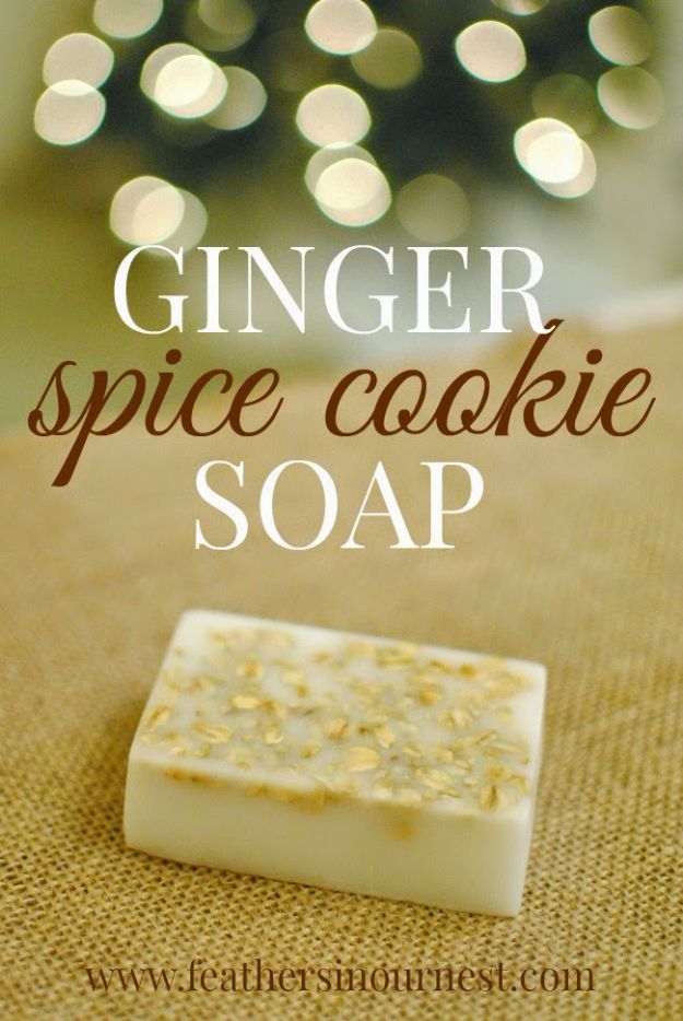 Cool Soaps To Make At Home - Ginger Spice Cookie Soap - DIY Soap Recipes and Ideas - Best Soap Tutorials for Soap Making Without Lye - Easy Cold Process Melt and Pour Tips for Beginners - Crockpot, Essential Oils, Homemade Natural Soaps and Products - Creative Crafts and DIY for Teens, Kids and Adults #soapmaking #diygifts #soap #soaprecipes