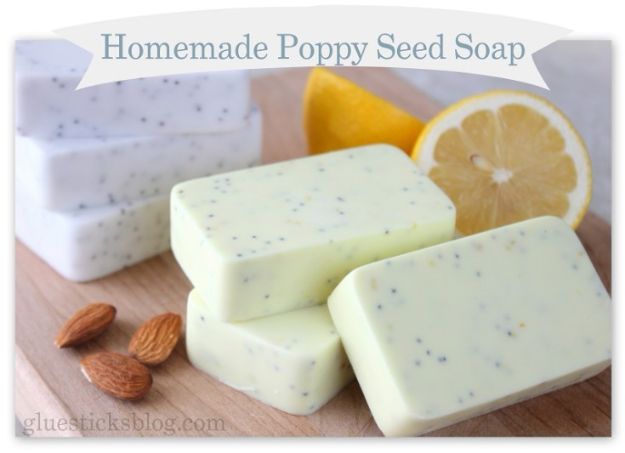 Cool Soaps To Make At Home - Homemade Poppy Seed Soap Recipe - DIY Soap Recipes and Ideas - Best Soap Tutorials for Soap Making Without Lye - Easy Cold Process Melt and Pour Tips for Beginners - Crockpot, Essential Oils, Homemade Natural Soaps and Products - Creative Crafts and DIY for Teens, Kids and Adults #soapmaking #diygifts #soap #soaprecipes