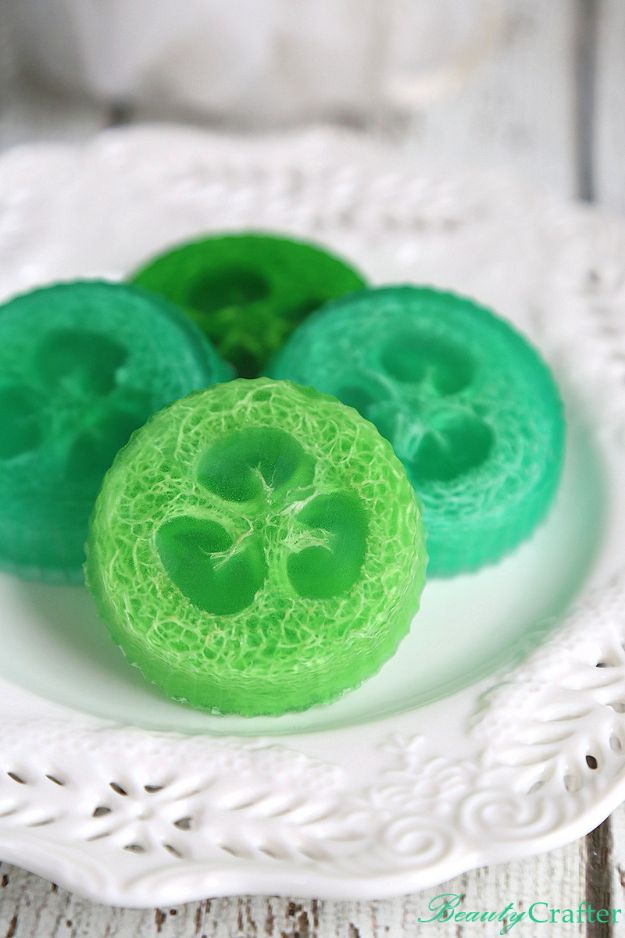 Soap Recipes DIY - DIY Loofah Soap - DIY Soap Recipe Ideas - Best Soap Tutorials for Soap Making Without Lye - Easy Cold Process Melt and Pour Tips for Beginners - Crockpot, Essential Oils, Homemade Natural Soaps and Products - Creative Crafts and DIY for Teens, Kids and Adults #soaprecipes #diygifts #soapmaking