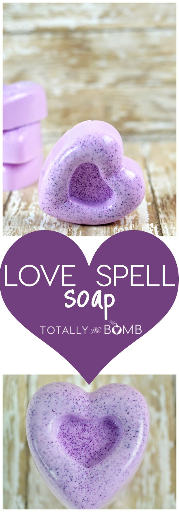 Soap Recipes DIY - Love Spell Soap - DIY Soap Recipe Ideas - Best Soap Tutorials for Soap Making Without Lye - Easy Cold Process Melt and Pour Tips for Beginners - Crockpot, Essential Oils, Homemade Natural Soaps and Products - Creative Crafts and DIY for Teens, Kids and Adults #soaprecipes #diygifts #soapmaking