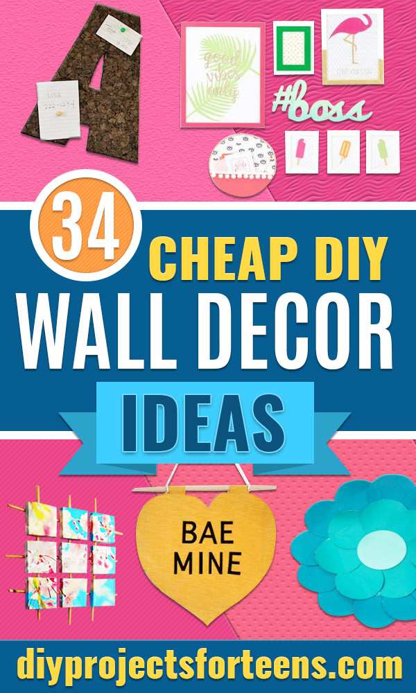 34 Cheap DIY Wall Decor Ideas
