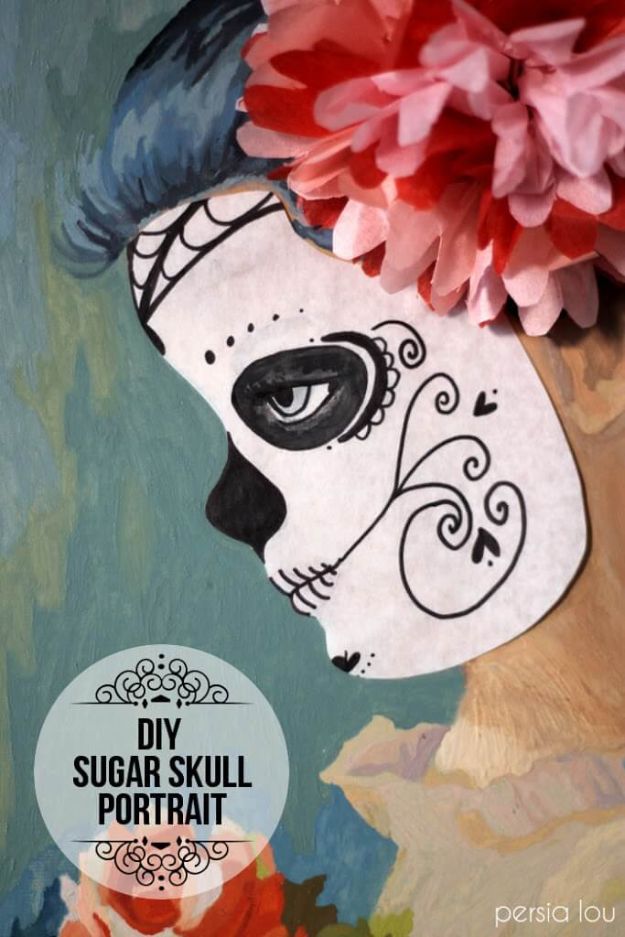 How to Draw a Sugar Skull - Easy Tutorial With Step by step Instructions for Drawing Sugar Skulls - Cinco de Mayo Art Ideas - Cool Teen Crafts - Free Drawing Tutorial