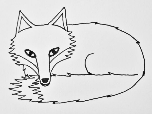 100 How To Draw Tutorials - Draw A Sleepy Fox - Eyes, Hair, Face, Lips, People, Animals, Hands - Step by Step Drawing Tutorial for Beginners - Free Easy Lessons