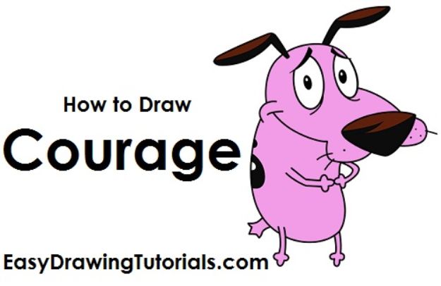 How to Draw Dogs - Draw Courage the Cowardly Dog - Easy Step by Step Drawing Tutorial - Learn How To Draw A Dog and Cute Puppies - Cartoon and Realistic Animals