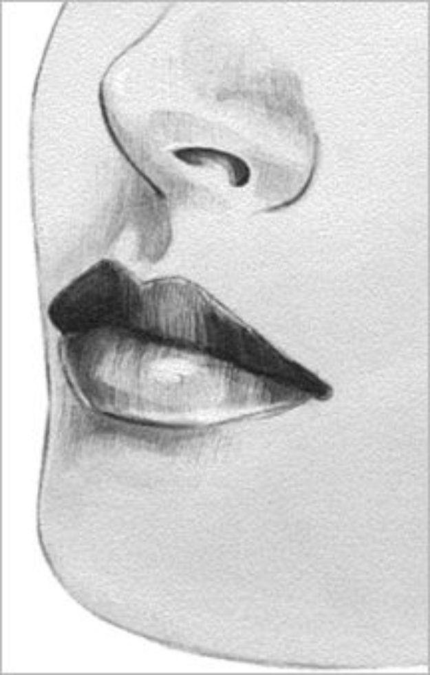 100 How To Draw Tutorials - Draw Lips Expressively or Poutingly - Eyes, Hair, Face, Lips, People, Animals, Hands - Step by Step Drawing Tutorial for Beginners - Free Easy Lessons
