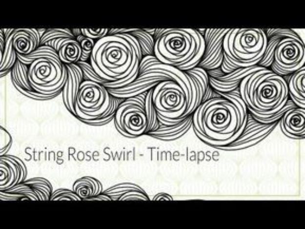 Flower Drawing Tutorials - Draw String Rose - Simple Tutorial for Easy Flower Doodles, Vintage Design Ideas for Flowers, Step by Step Pencil Drawings - How to Draw a Rose, Lily, Hibiscus, Daisy