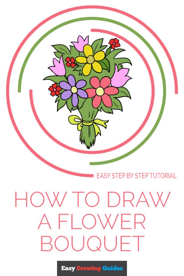 Flower Drawing Tutorials - Draw a Flower Bouquet - Simple Tutorial for Easy Flower Doodles, Vintage Design Ideas for Flowers, Step by Step Pencil Drawings - How to Draw a Rose, Lily, Hibiscus, Daisy
