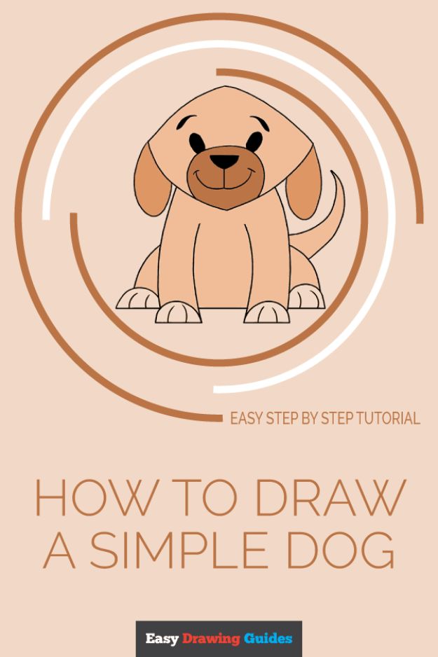 How to Draw Dogs - Draw a Simple Dog - Easy Step by Step Drawing Tutorial - Learn How To Draw A Dog and Cute Puppies - Cartoon and Realistic Animals