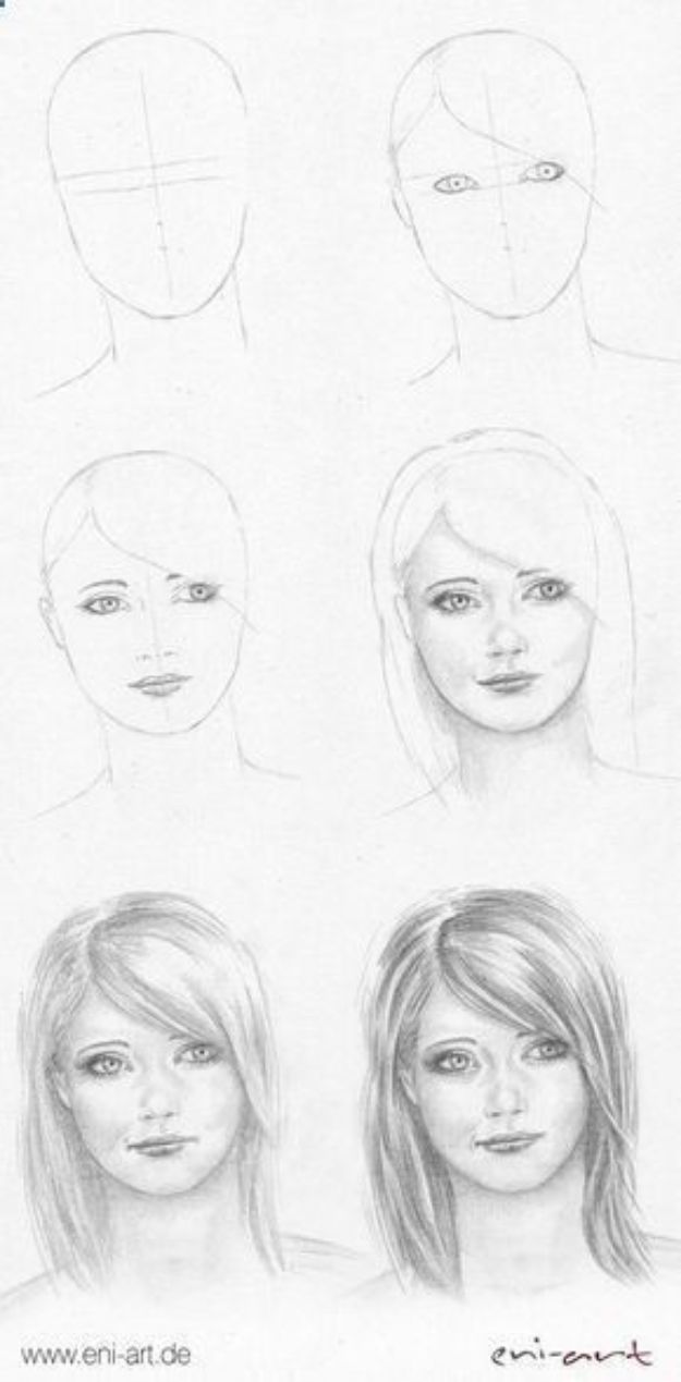 How to Draw Faces - Drawing Faces with Graphite Pencils - Easy Drawing Tutorials and Ideas for Beginners - Learn How to Draw a Face With Free Lessons - Eyes, Lips, Mouth, Caricatures - Easy Drawing Tutorials and Ideas for Beginners - Learn How to Draw a Face With Free Lessons - Eyes, Lips, Mouth, Caricatures
