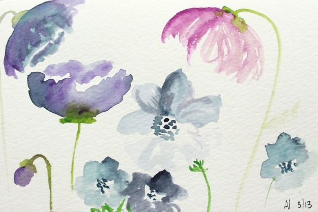 Flower Drawing Tutorials - How to Create Watercolor Flowers Tutorial - Simple Tutorial for Easy Flower Doodles, Vintage Design Ideas for Flowers, Step by Step Pencil Drawings - How to Draw a Rose, Lily, Hibiscus, Daisy