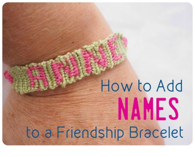 DIY Friendship Bracelets - Make Friendship Bracelets With Names, Letters, and Numbers - Woven, Beaded, Leather and String - Cheap Embroidery Thread Ideas - DIY gifts for Teens