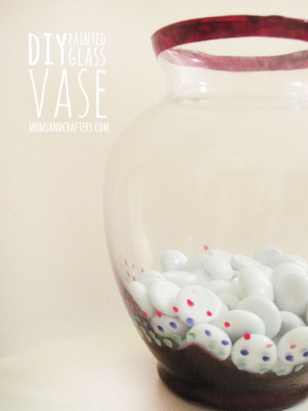 Easy Crafts for Teen Girls | DIY Painted Glass Vase l Fun Craft and DIY Ideas for Teenagers and Tween Girl | Room Decor and Gifts