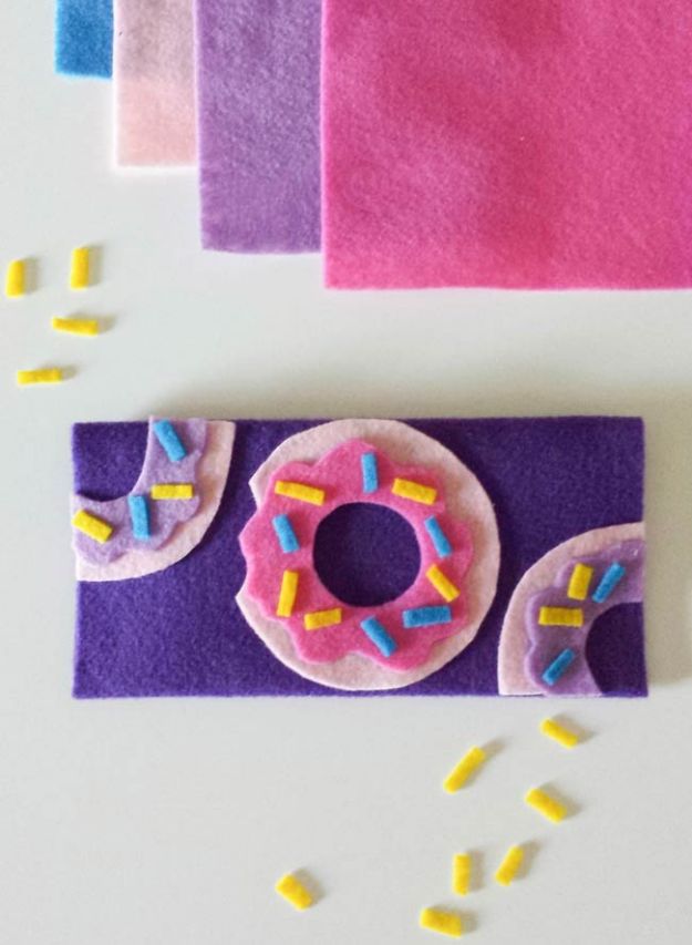 Easy Crafts for Teen Girls | Felt Wallet DIY l Fun Craft and DIY Ideas for Teenagers and Tween Girl | Room Decor and Gifts